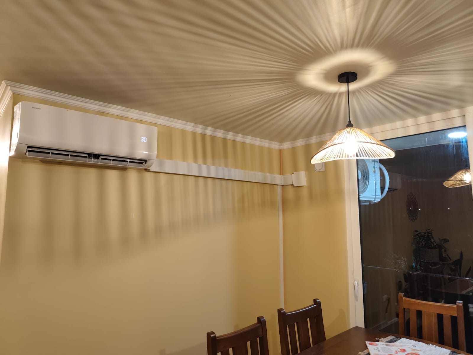 Instalación en sala comedor